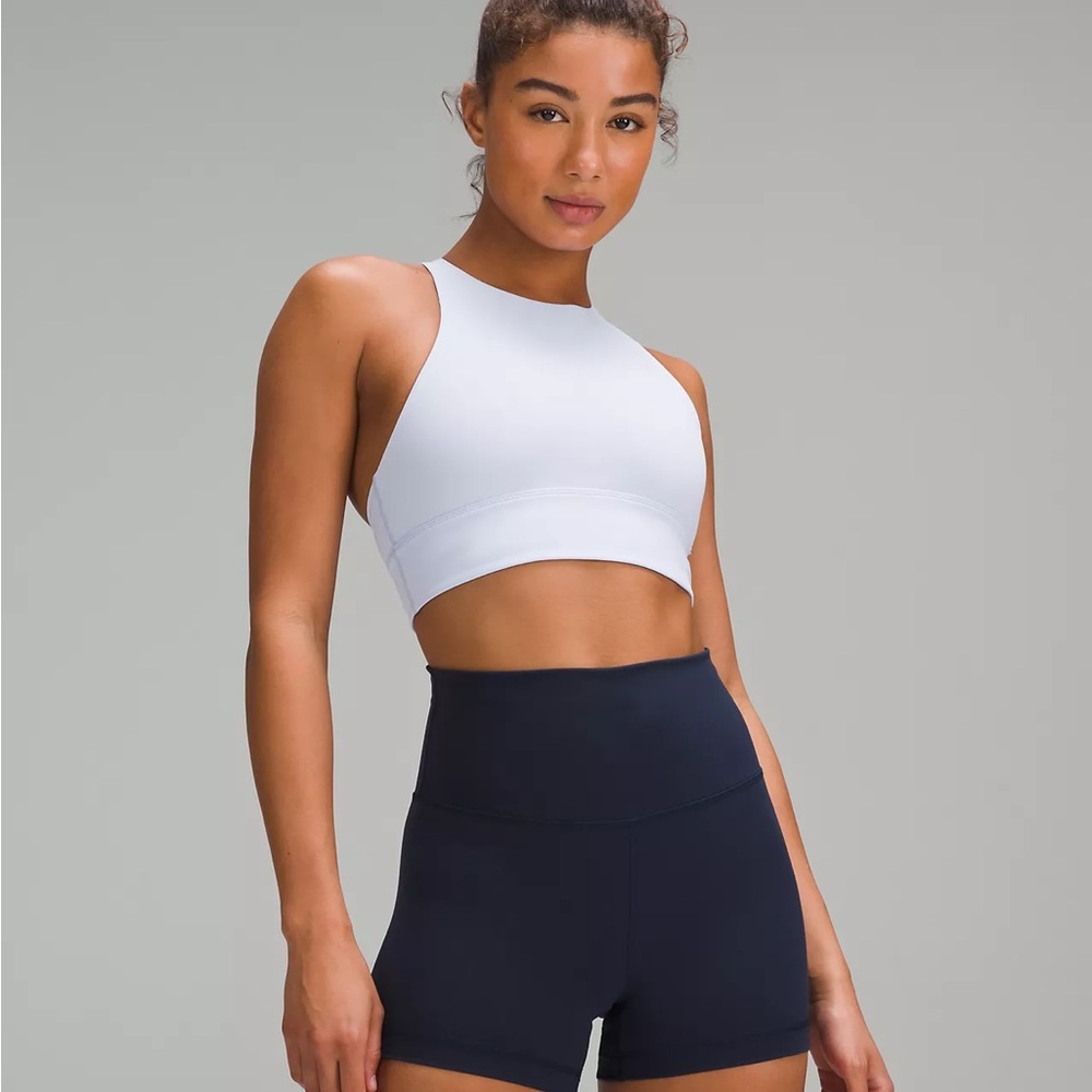 lululemon athletica White energy high neck Sports Bra